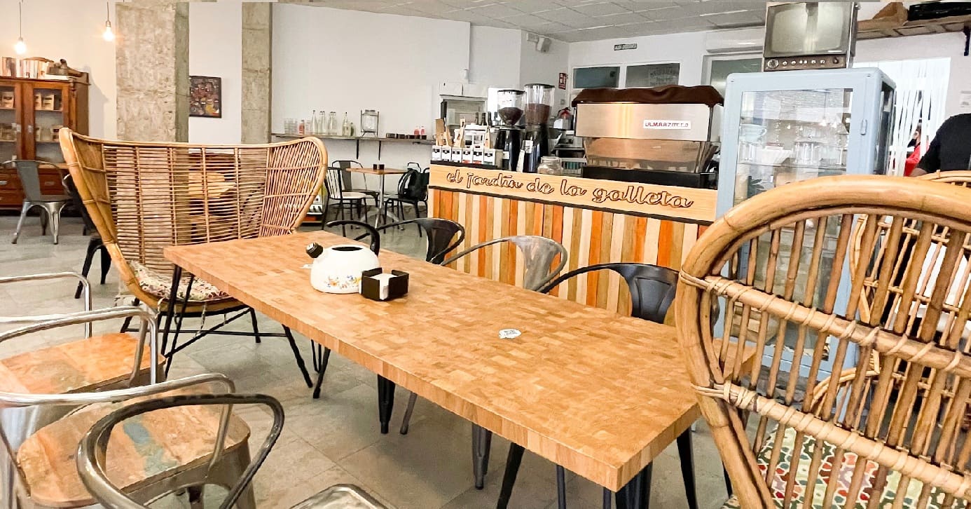 EL JARDÍN DE LA GALLETA en extremadura ebaristo café