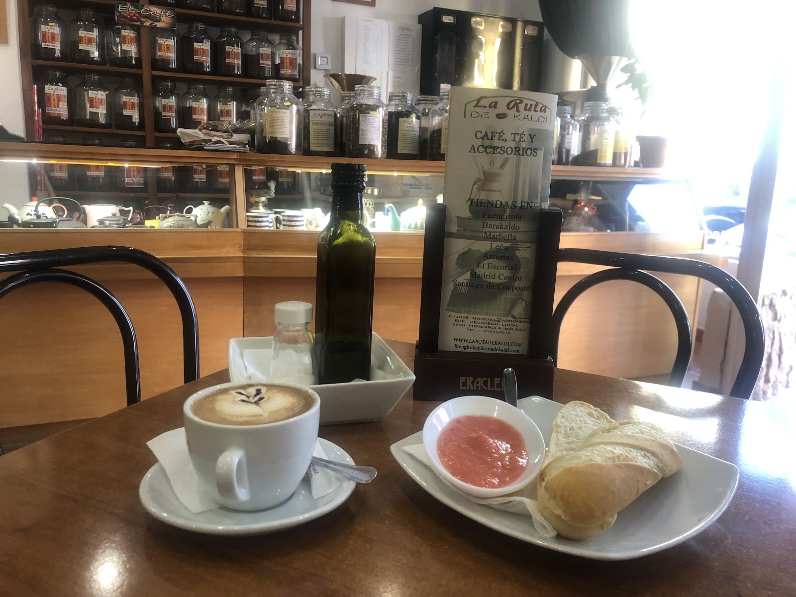 LA RUTA DE KALDI en andalucía ebaristo café