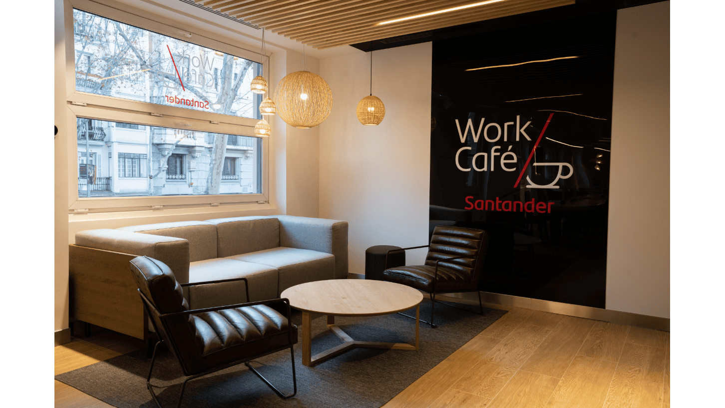 SANTANDER WORK CAFÉ - BANCO SANTANDER en galicia ebaristo café